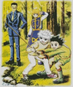 Hunter x Hunter Anime Diamond With Numbers