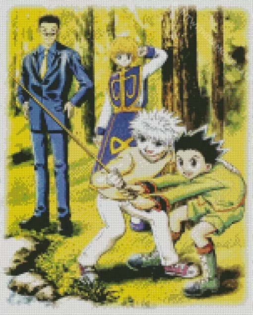 Hunter x Hunter Anime Diamond With Numbers