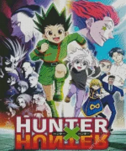 Hunter x Hunter Anime Poster Diamond With Numbers