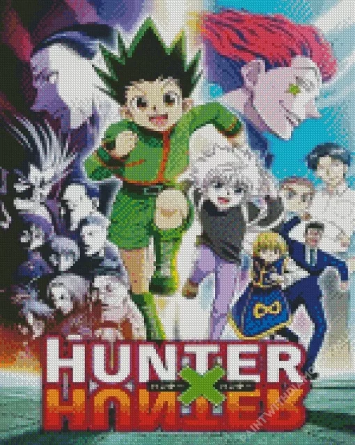 Hunter x Hunter Anime Poster Diamond With Numbers