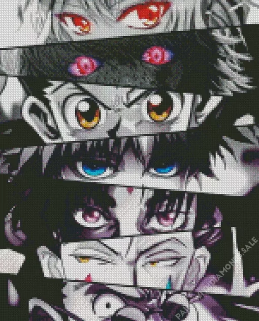 Hunter x Hunter Characters Diamond With Numbers