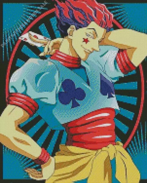 Hunter x Hunter Hisoka character Diamond With Numbers