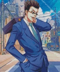 Hunter x Hunter Leorio Diamond With Numbers