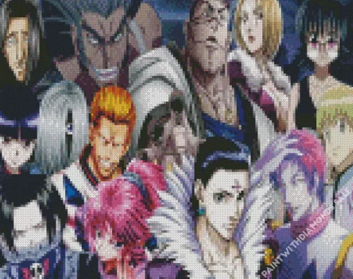 Hunter x Hunter Phantom Troupe Diamond With Numbers