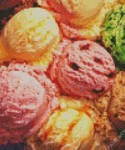 Ice Cream Close Up Diamond Painting