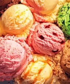 Ice Cream Close Up Diamond Painting