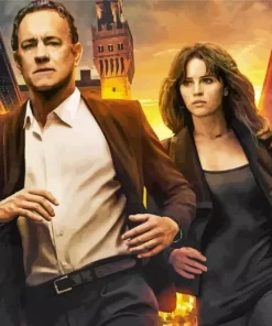 Inferno Movie Tom Hanks with Felicity Jones Diamond Painting