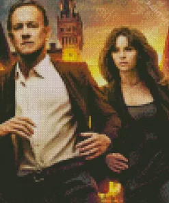 Inferno Movie Tom Hanks with Felicity Jones Diamond Painting