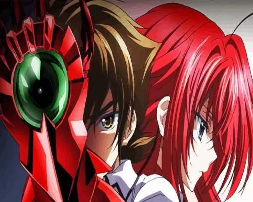 Issei Hyoudou And Rias Gremory Diamond By Numbers