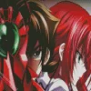 Issei Hyoudou And Rias Gremory Diamond With Numbers