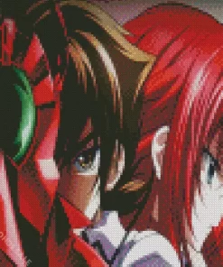 Issei Hyoudou And Rias Gremory Diamond With Numbers