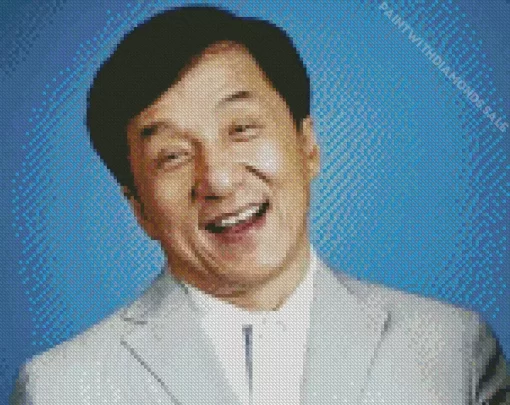 Jackie Chan Smiling Diamond Painting