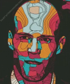 Jason Statham Abstract Diamond Painting