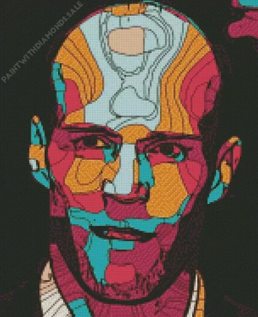 Jason Statham Abstract Diamond Painting