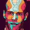 Jason Statham Abstract Diamond Painting