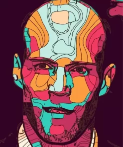 Jason Statham Abstract Diamond Painting