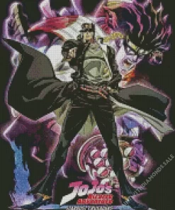 JoJos Bizarre Adventure Anime Poster Diamond With Numbers