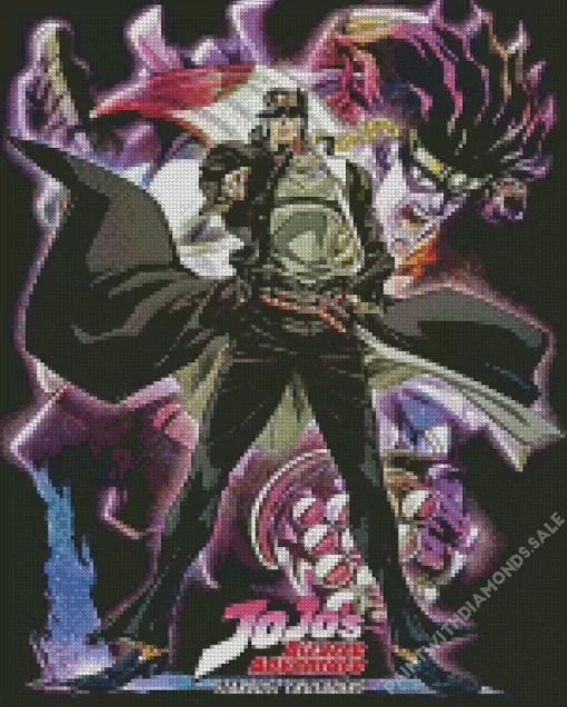 JoJos Bizarre Adventure Anime Poster Diamond With Numbers