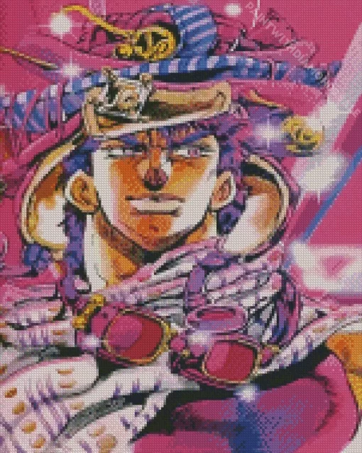 JoJos Bizarre Adventure Joseph Diamond With Numbers