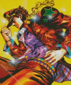 JoJos Bizarre Adventure Jotaro Diamond With Numbers