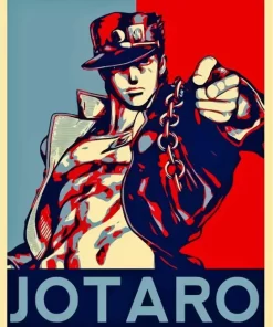 JoJos Bizarre Adventure Jotaro Poster Diamond By Numbers