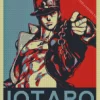 JoJos Bizarre Adventure Jotaro Poster Diamond With Numbers