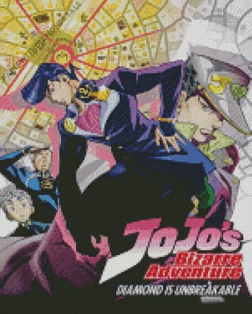 JoJos Bizarre Adventure Manga Diamond With Numbers