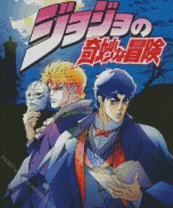 JoJos Bizarre Adventure Manga Poster Diamond With Numbers