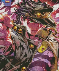 Jotaro Kujo Diamond With Numbers