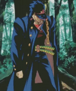 Jotaro Kujo Jojos Bizarre Adventure Diamond With Numbers