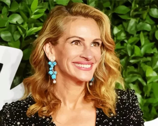 Julia Roberts Smiling Diamond Painting