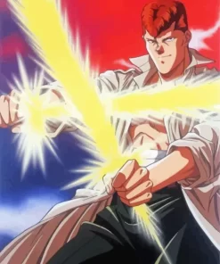 Kazuma Kuwabara Anime Character Diamond With Numbers