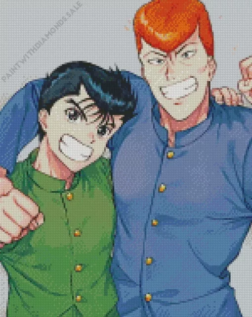 Kazuma Kuwabara With Yusuke Urameshi Diamond Dotz