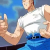 Kazuma Kuwabara Yu Yu Hakusho Diamond With Numbers