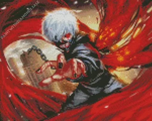 Ken Kaneki Tokyo Ghoul Anime Diamond Dotz