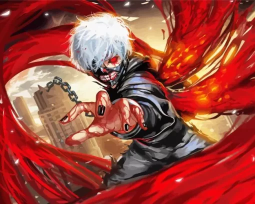 Ken Kaneki Tokyo Ghoul Anime Diamond Paintings