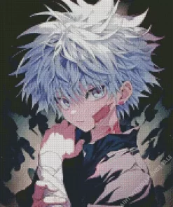 Killua Zoldyck Diamond With Numbers