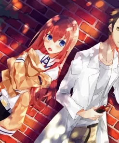 Kurisu Makise With Rintaro Diamond By Numbers