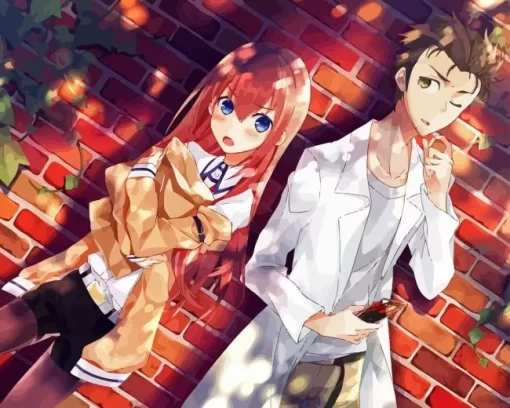 Kurisu Makise With Rintaro Diamond By Numbers