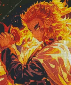 Kyojuro Rengoku Diamonds By Numbers