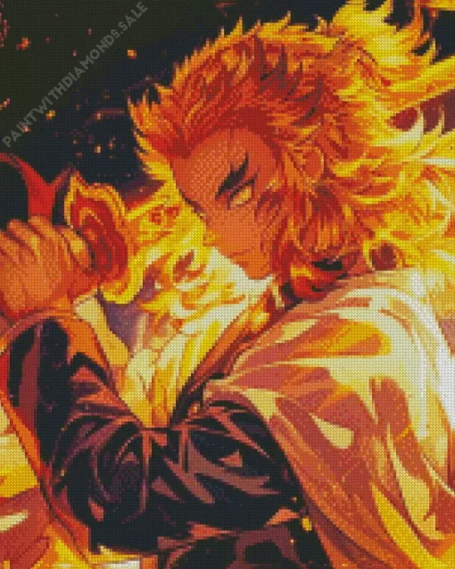 Kyojuro Rengoku Diamonds By Numbers