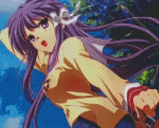 Kyou Fujibayashi Clannad Diamond Paints