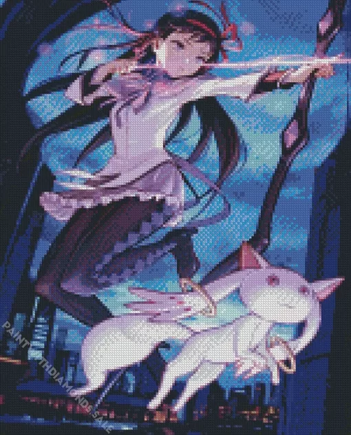 Kyubey And Homura Akemi Diamond Dotz