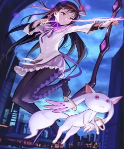 Kyubey And Homura Akemi Diamond Paintings