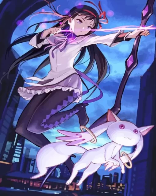 Kyubey And Homura Akemi Diamond Paintings