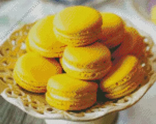 Lemon Macarons Diamond Painting