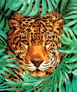 Leopard In The Jungle Diamond Painting