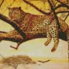 Leopard On A Tree Diamond Painting