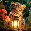 Leopard With Lantern Diamond Painting