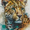 Leopards Splatter Diamond Painting